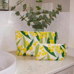 Cosmetic Bag | Golden Wattle | Linen Cotton | Small